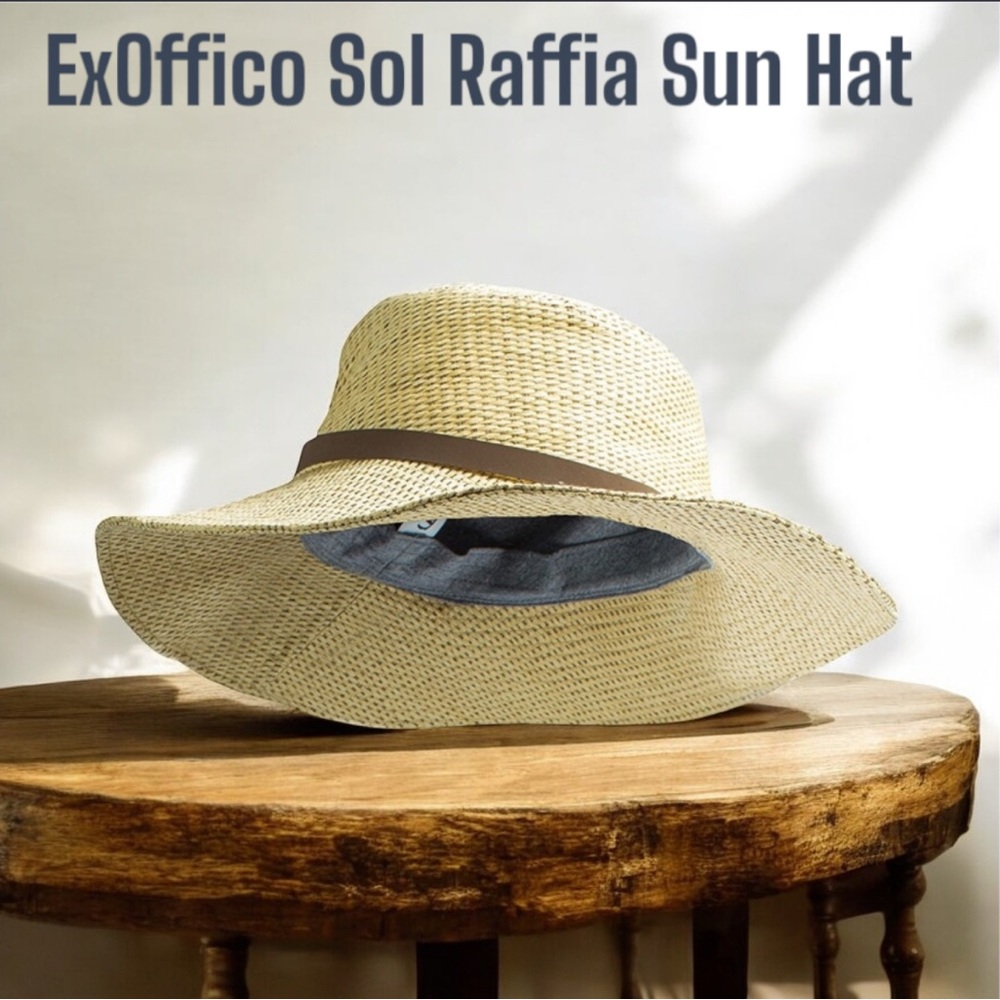 ExOffico Sol Raffia Men’s/Unisex Sun Hat Size Lg/XLG NWT